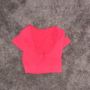 Aerie Bright Pink Crop Top